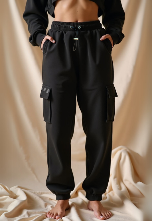 SONA Cargo Joggers Black
