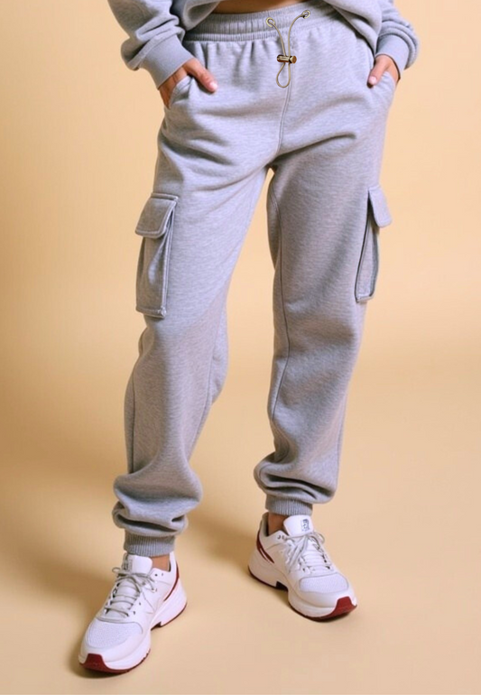 SONA Cargo Joggers Grey Melange