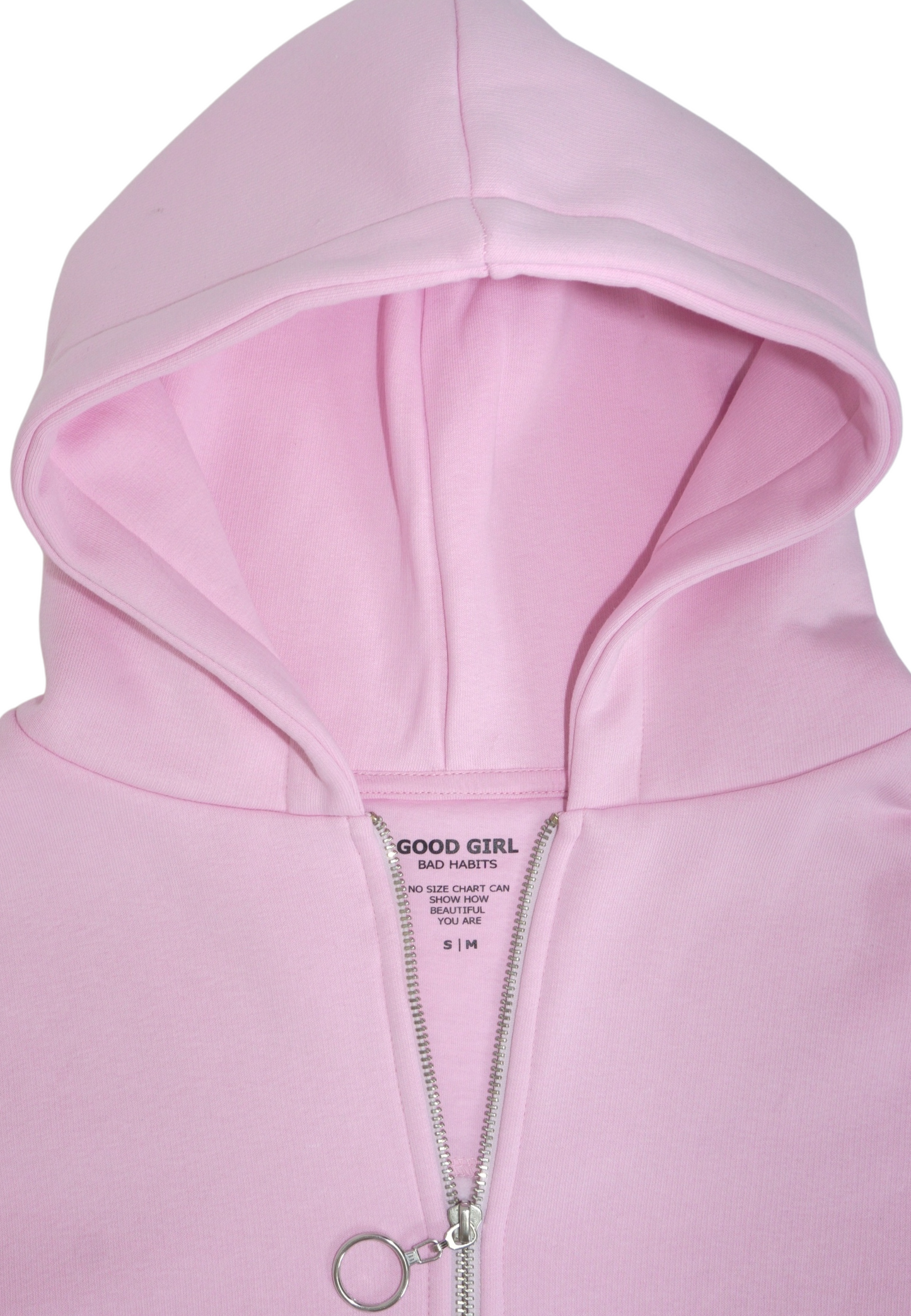 Hoodie mit Reißverschluss "Look Mom" -  Mint GOOD GIRL BAD HABITS