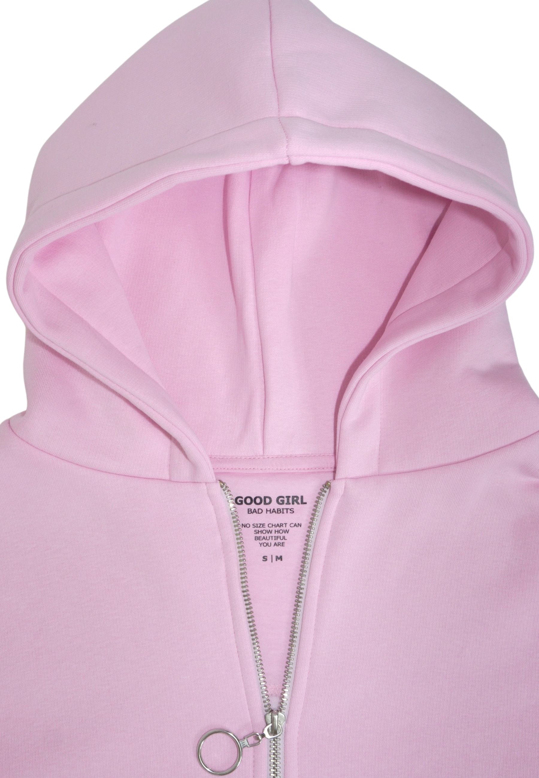 Hoodie mit Reißverschluss "Look Mom" -  Mint GOOD GIRL BAD HABITS