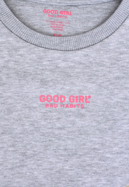 Crew Neck Sweat "GOOD ENOUGH FOR" - Schwarz