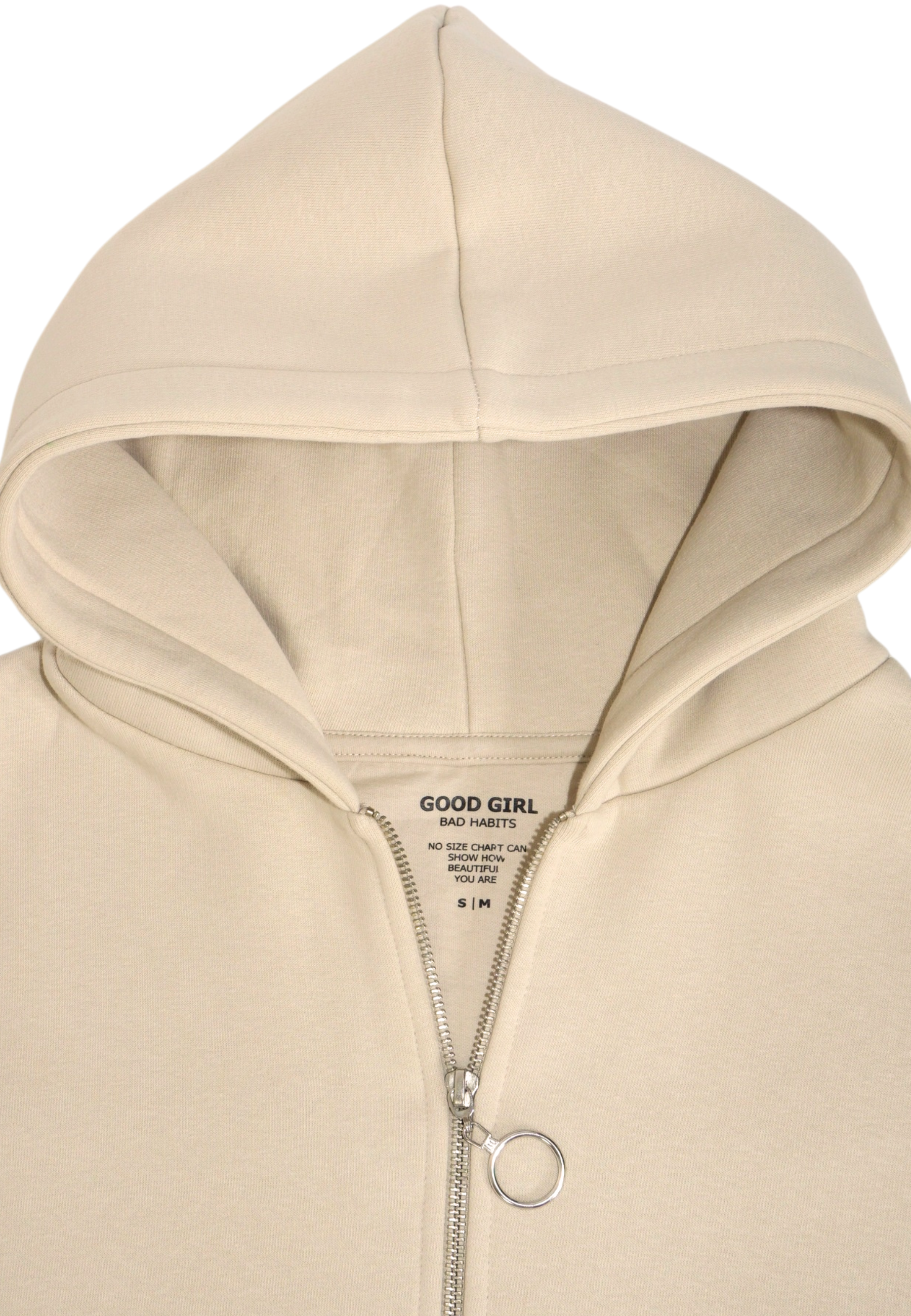 Hoodie mit Reißverschluss "Look Mom" -  Mint GOOD GIRL BAD HABITS