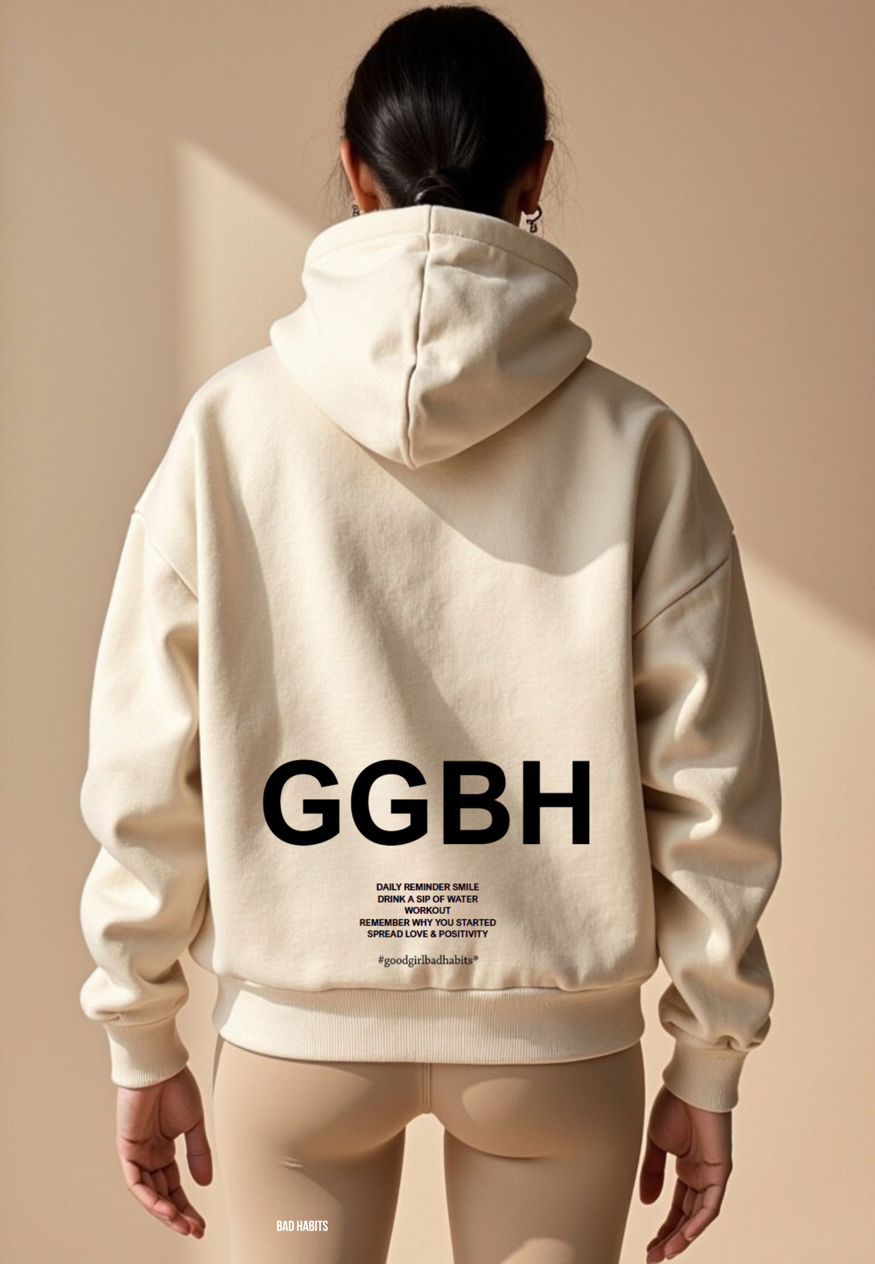 Hoodie mit Reißverschluss "Look Mom" -  Mint GOOD GIRL BAD HABITS