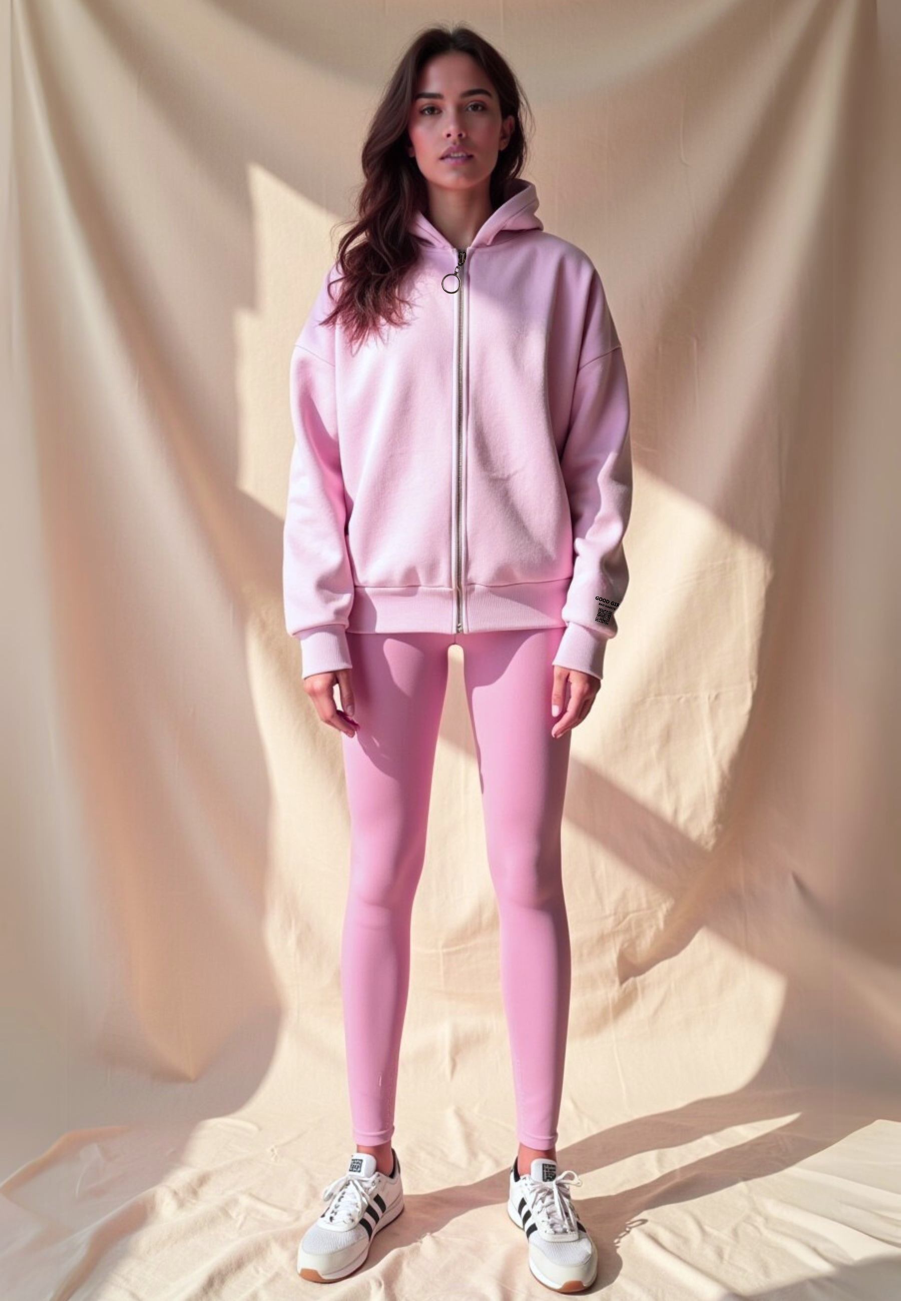 Hoodie mit Reißverschluss "Look Mom" -  Mint GOOD GIRL BAD HABITS