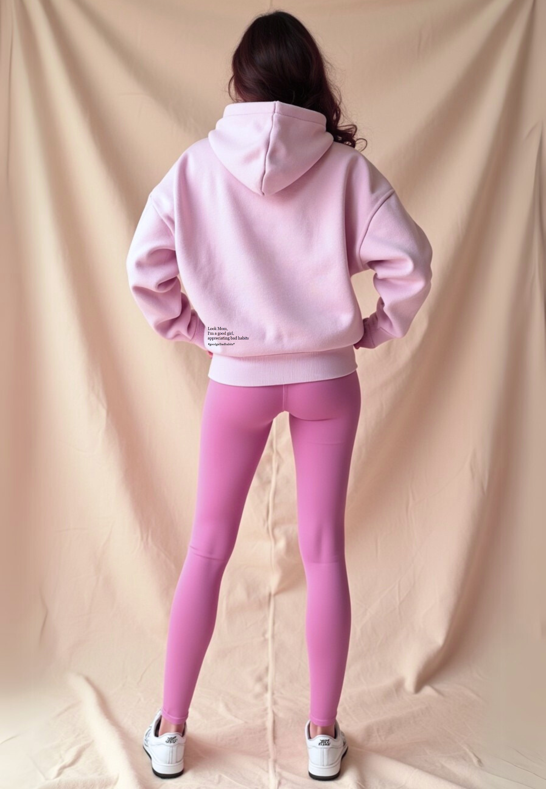 Hoodie mit Reißverschluss "Look Mom" -  Mint GOOD GIRL BAD HABITS