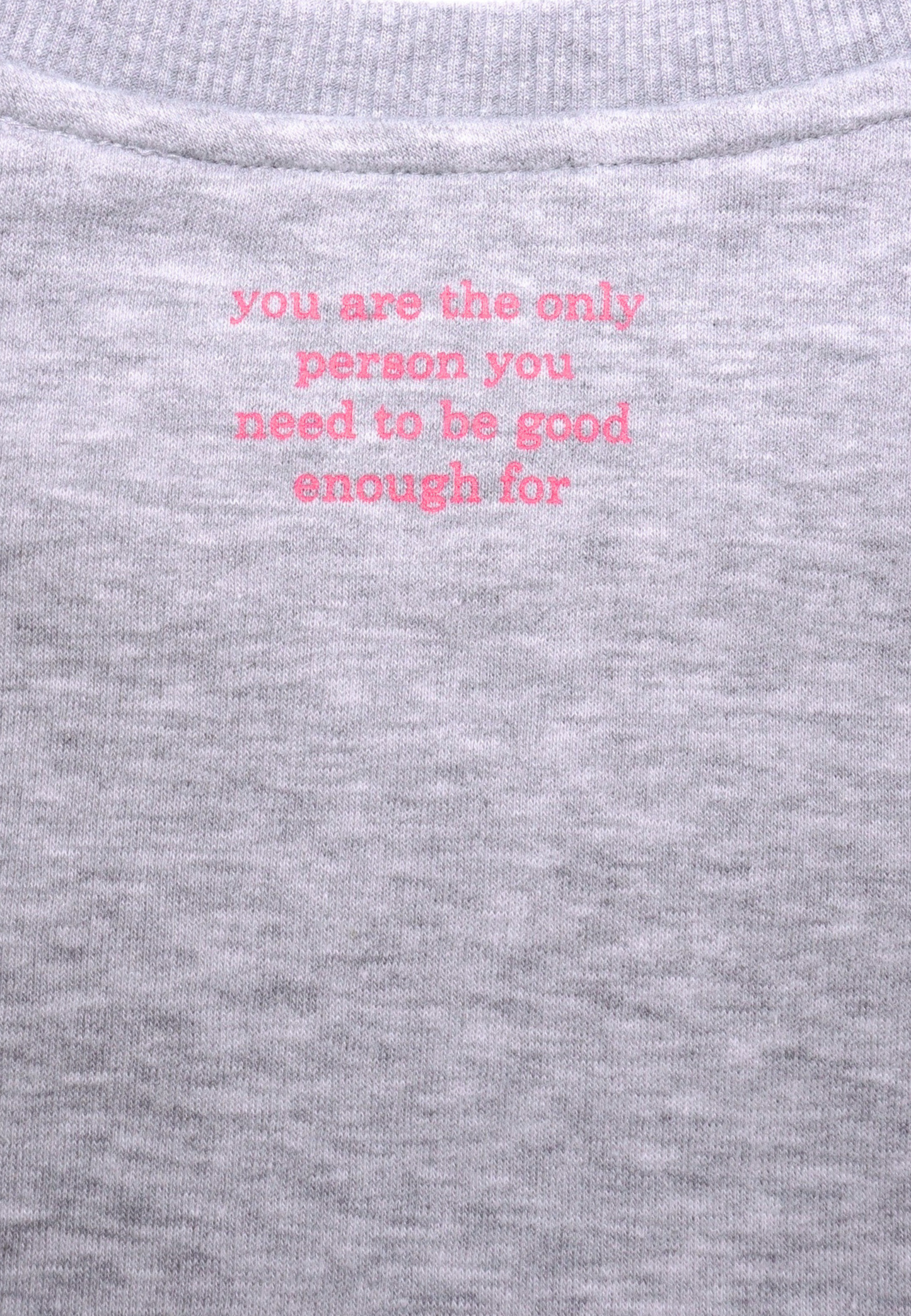 Crew Neck Sweat "GOOD ENOUGH FOR" - Schwarz