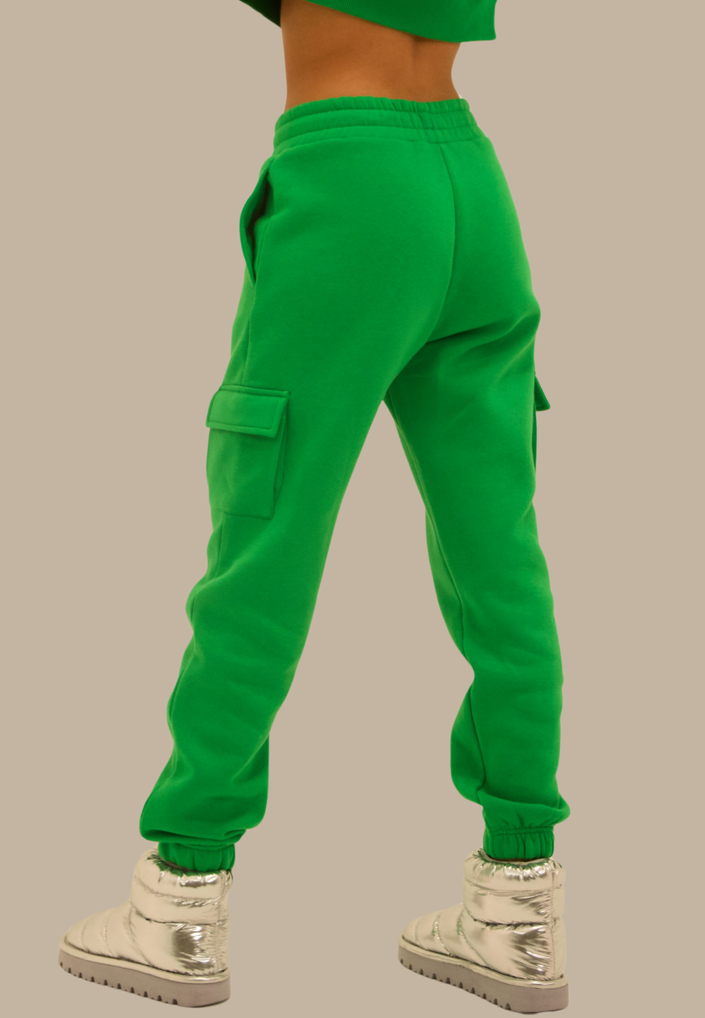 SONA Cargo Joggers White